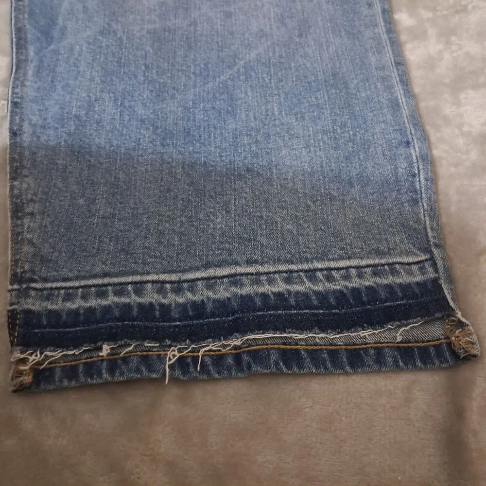 Old Navy Women's Mid Rise Boyfriend Loose Blue Ankle Jeans Size 26 NWT